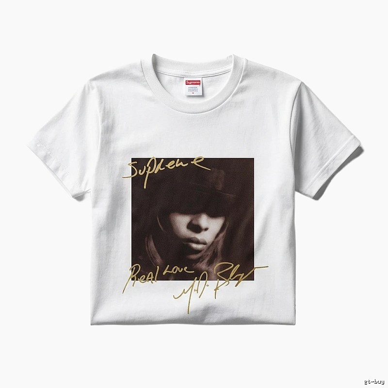 Supreme retro-style white T-shirt