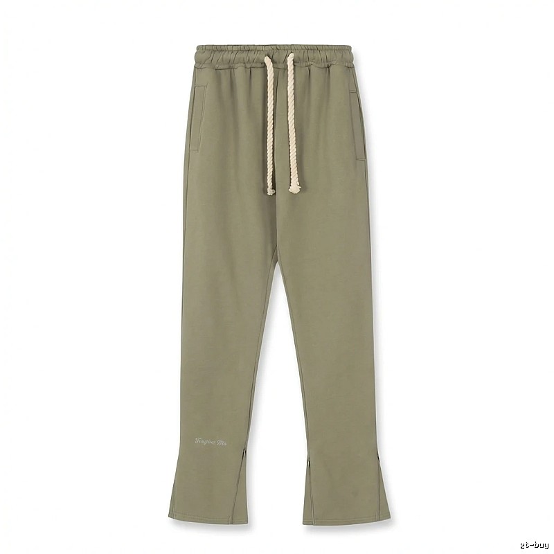 SynaWorld casual style olive green trousers