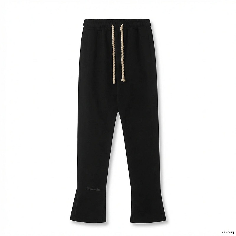 SynaWorld Trendy Style Black Long Pants