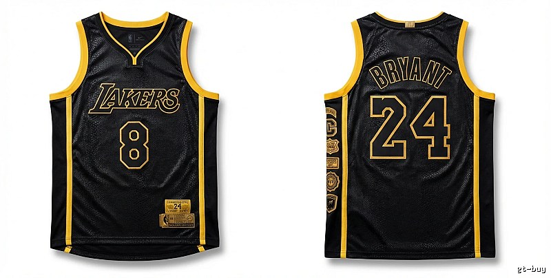 The No. 24 jersey of Kobe Bryant of the Los Angeles Lakers.