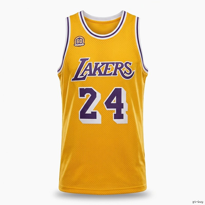 The No. 24 yellow jersey of the Los Angeles Lakers.