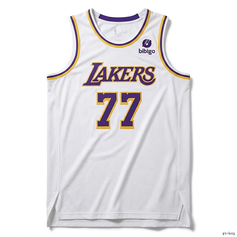 The No. 77 white basketball jersey of the Mavericks.