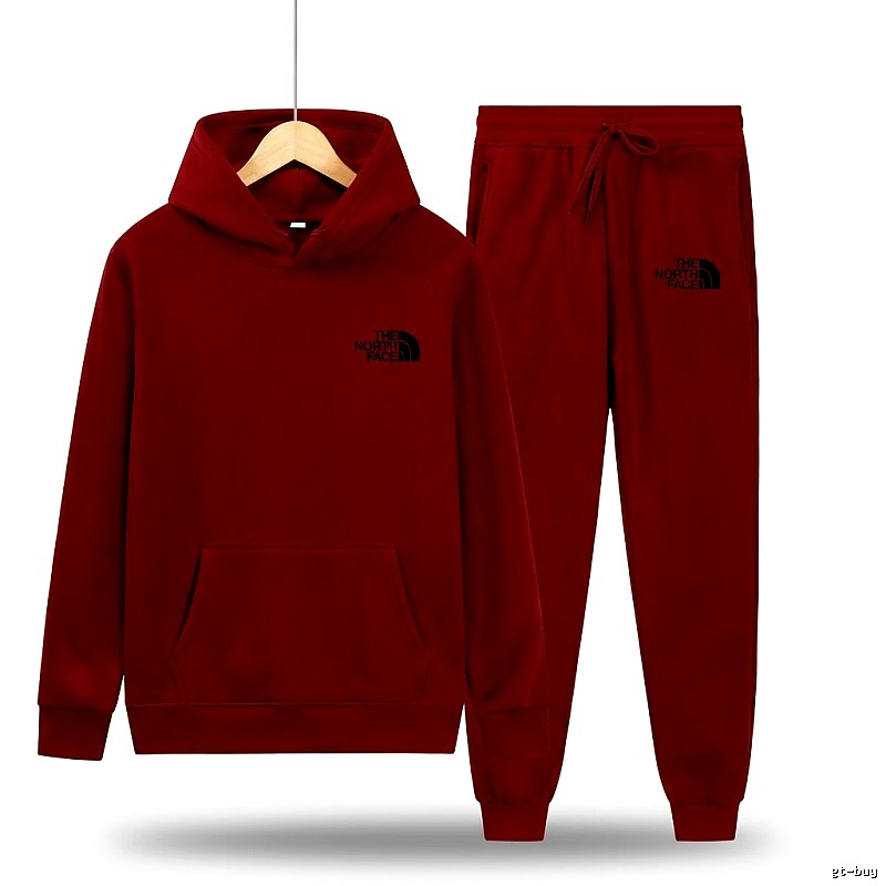 The North Face Casual Sportswear Set (Red)