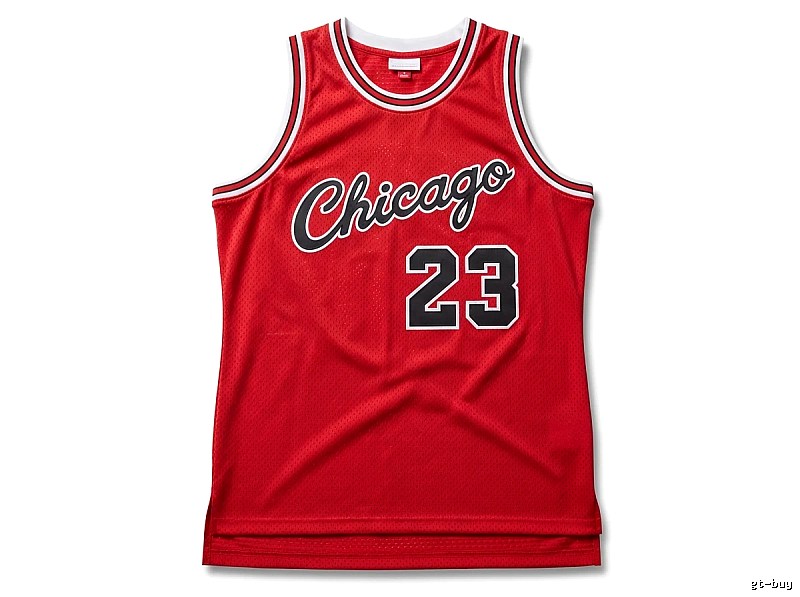 The retro red jersey of the Michael Jordan