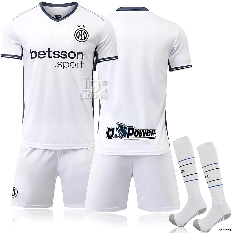 The simple-style white jersey of Internazionale Milano.