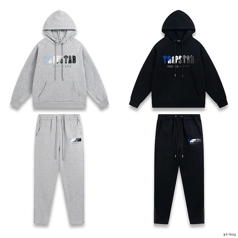 Trapstar Casual Style Grey-Black Suit