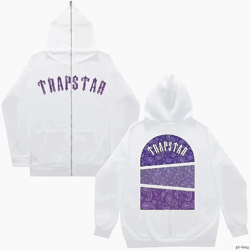 Trapstar Daily Graphic zip hoodie Black Zip Pink for City Outfits