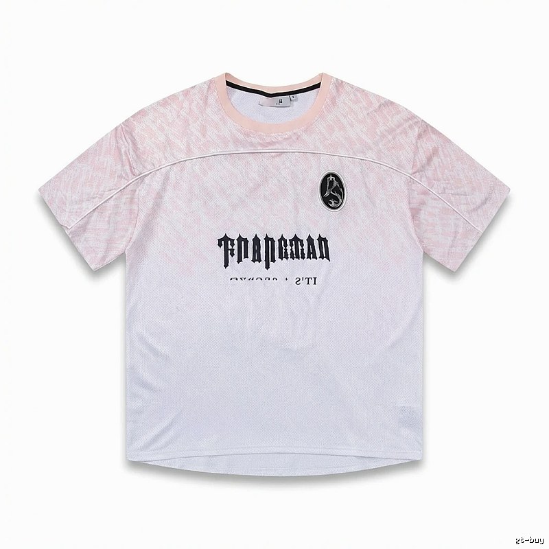 Trapstar Gradient Style Pink and White T-shirt