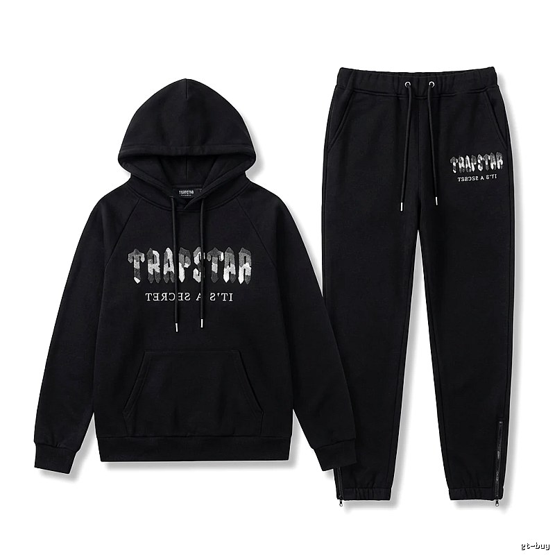 Trapstar letter-style black sweatshirt