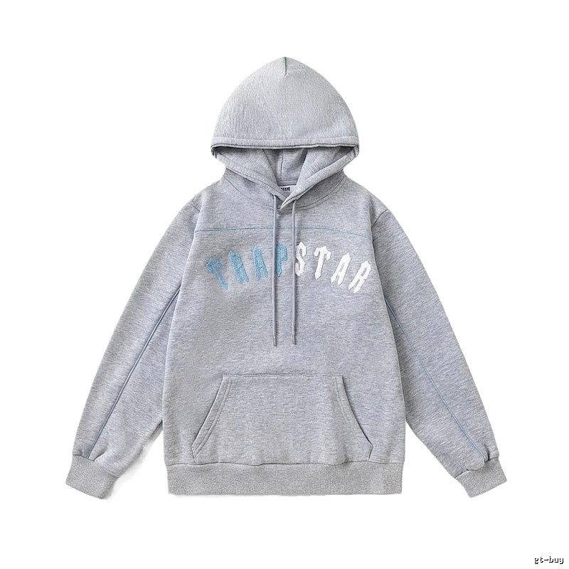 Trapstar Letter Trendy Cool Gray Sweatshirt