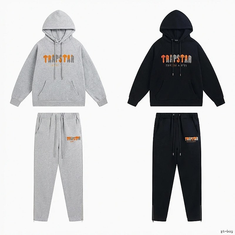 Trapstar Printed Streetwear Set (Grey/Black)