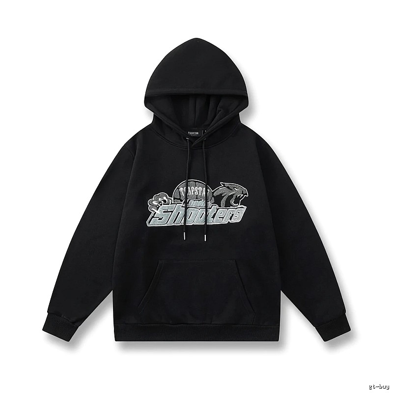 Trapstar - printed trendy and cool black hoodie