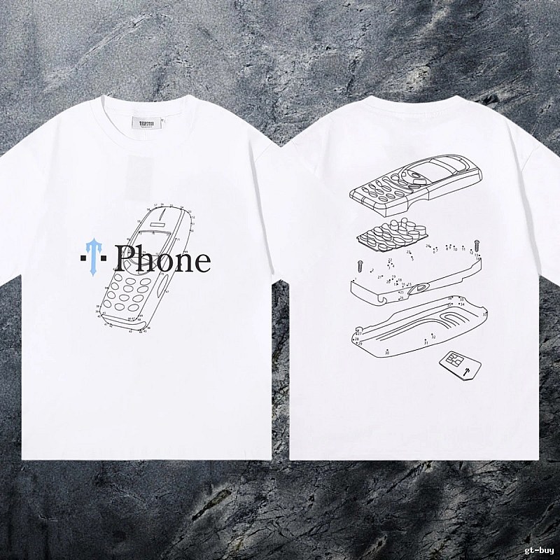 Trapstar Resort Keys graphic T-shirt Black White Key for Travel Looks