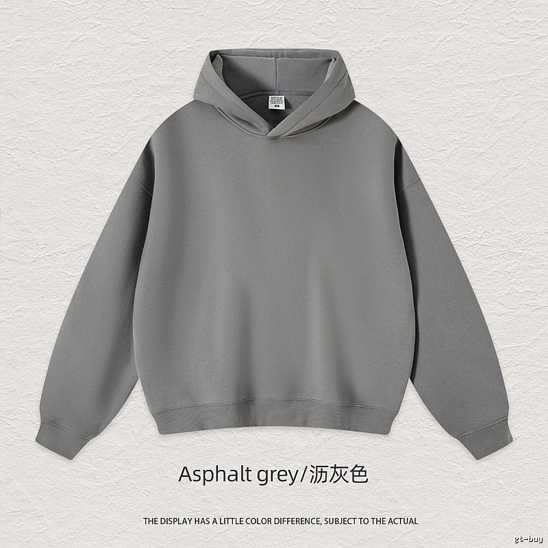 Travel Blank pullover hoodie Black Minimal A with Modern Look