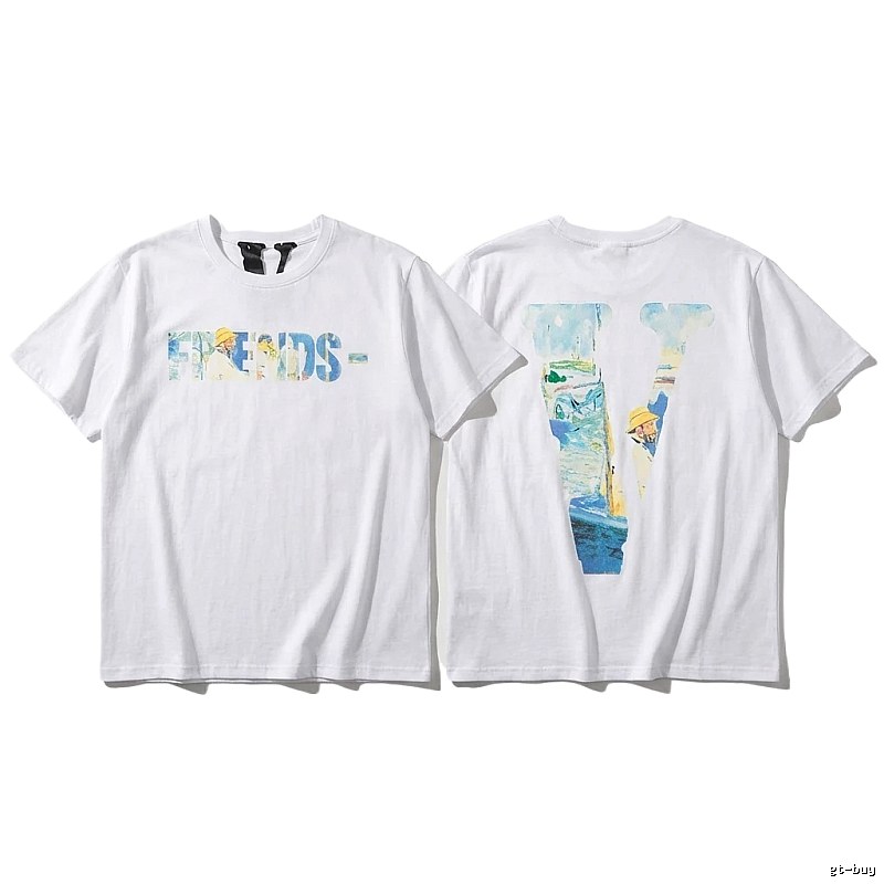 Vlone Friends series printed white T-shirt