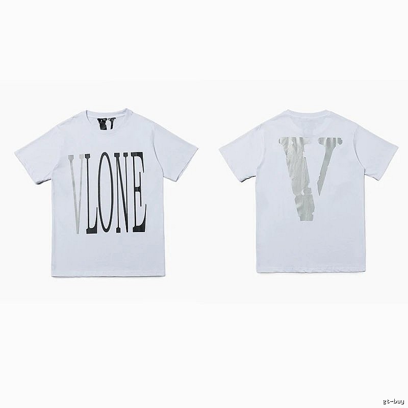 Vlone Patterned Logo T-shirt Black Purple Vlone with Signature Styling
