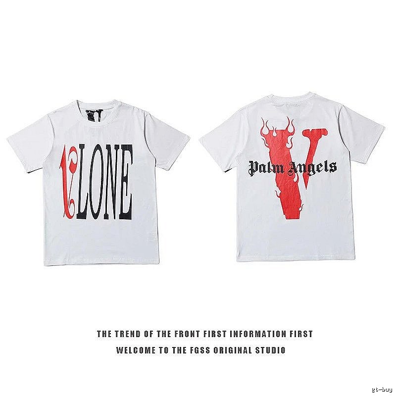Vlone Resort Logo T-shirt Black Purple Vlone with Premium Look