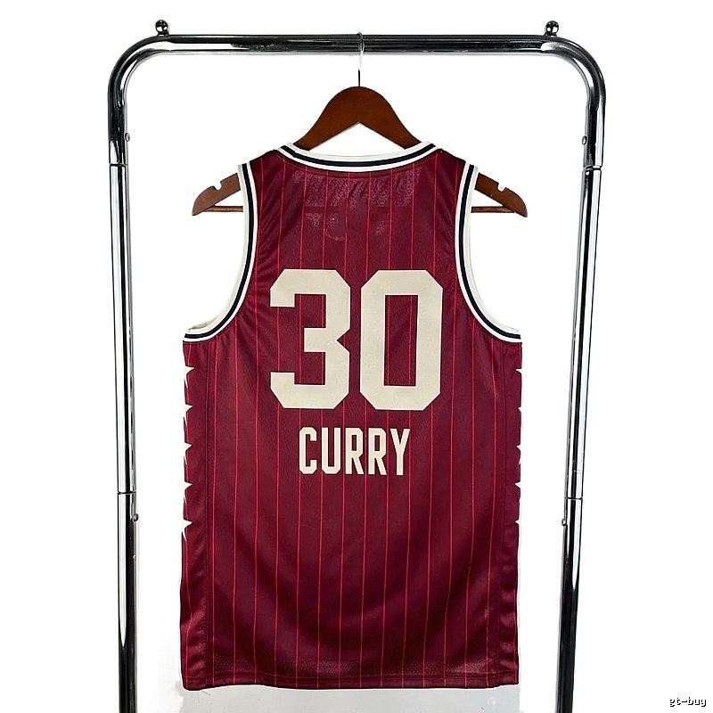 Warriors No. 30 retro-style jersey