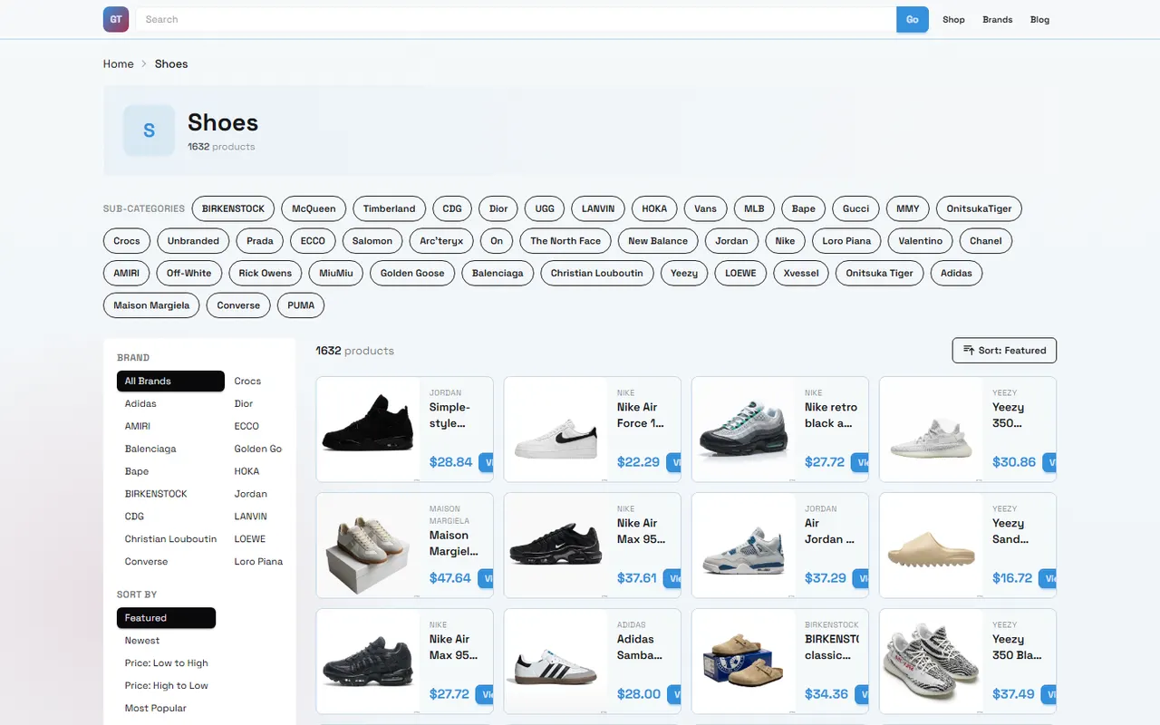 gtbuy Shoe Size Check by Foot Measurements visual guide for gtbuy